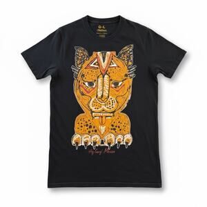 Ay Güey! Men’s Unisex Grande-Large Jaguar Graphic T-Shirt Black Made in Mexico